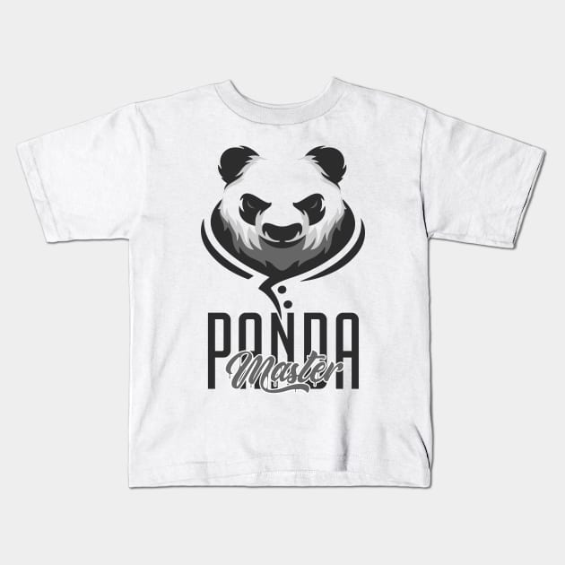 Panda Master Kids T-Shirt by MadSpot